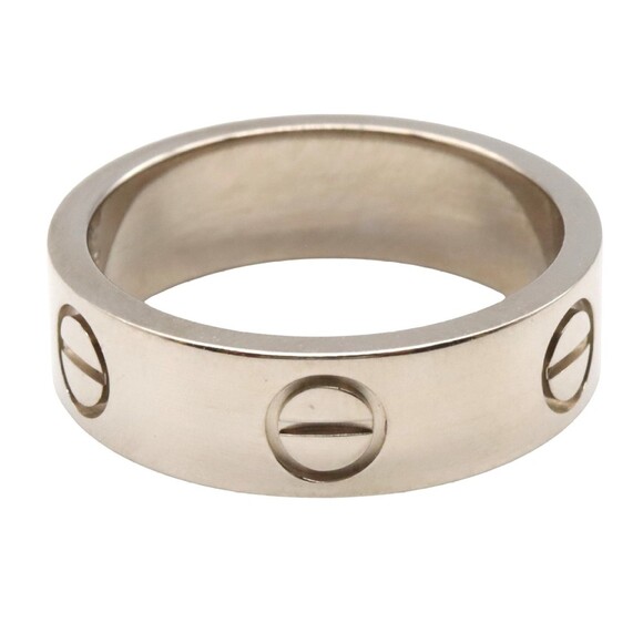 CARTIER 18k Silver Love Ring - Picture 2 of 6